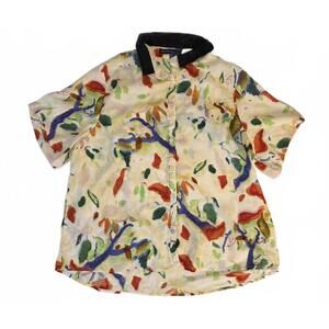 Zanzea Artsy Summer Water Color Cotton/Rayon Abstract Shirt. US XL. Very Light